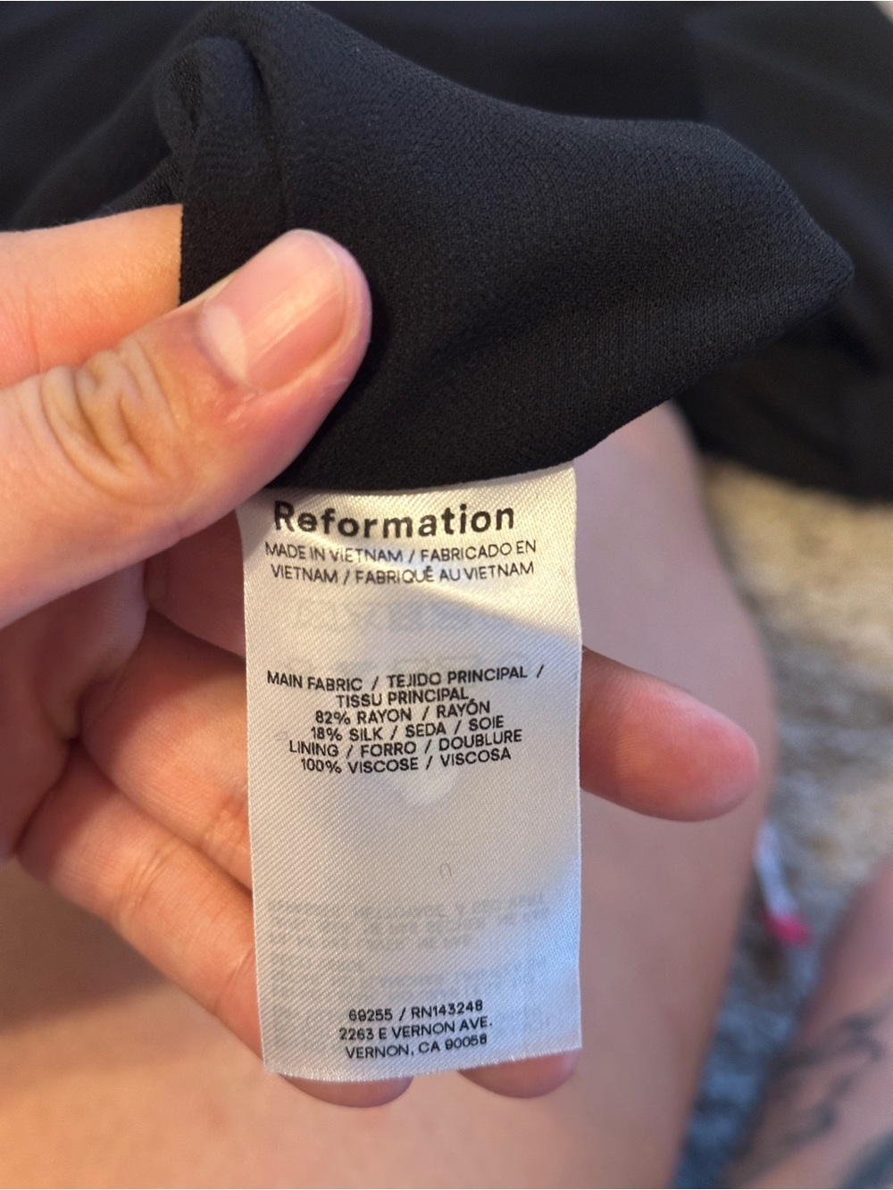 NWT Reformation Avielle Black Velvet Halter Mini Dress - Picture 11 of 11